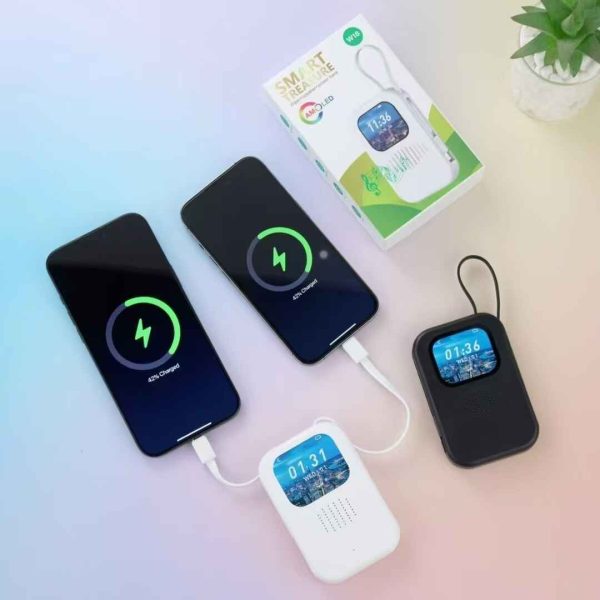 3-in-1 8000mAh Power Bank with Speaker and Display & Bluetooth . Fast Charging Support - Image 5